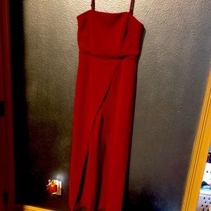 Maroon Jumpsuit White House Black Market